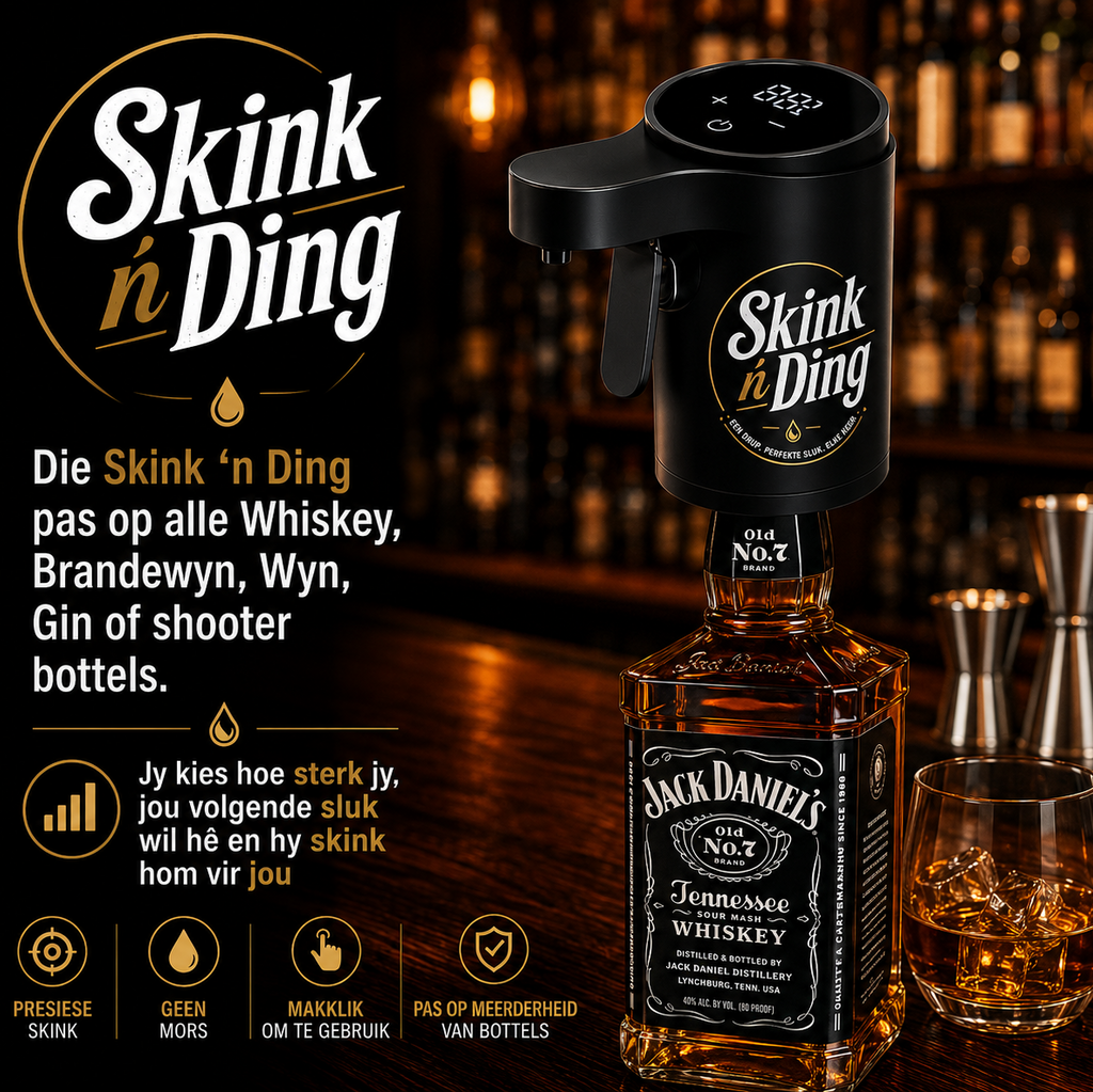 Skink 'n Ding Outomatiese Drank Dispenser - Swart