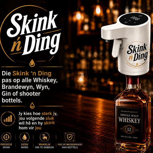 Skink 'n Ding Outomatiese Drank Dispenser - Wit