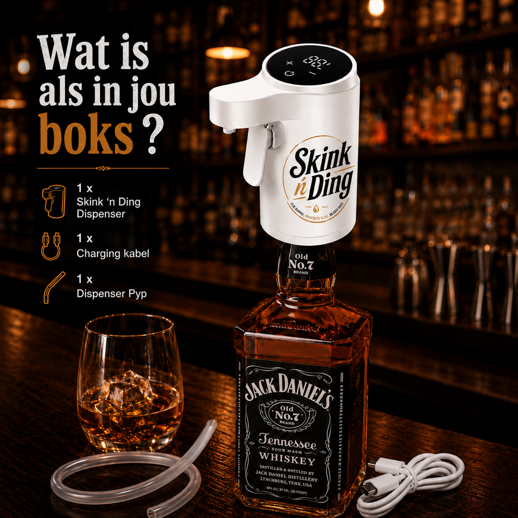 Skink 'n Ding Outomatiese Drank Dispenser - Wit