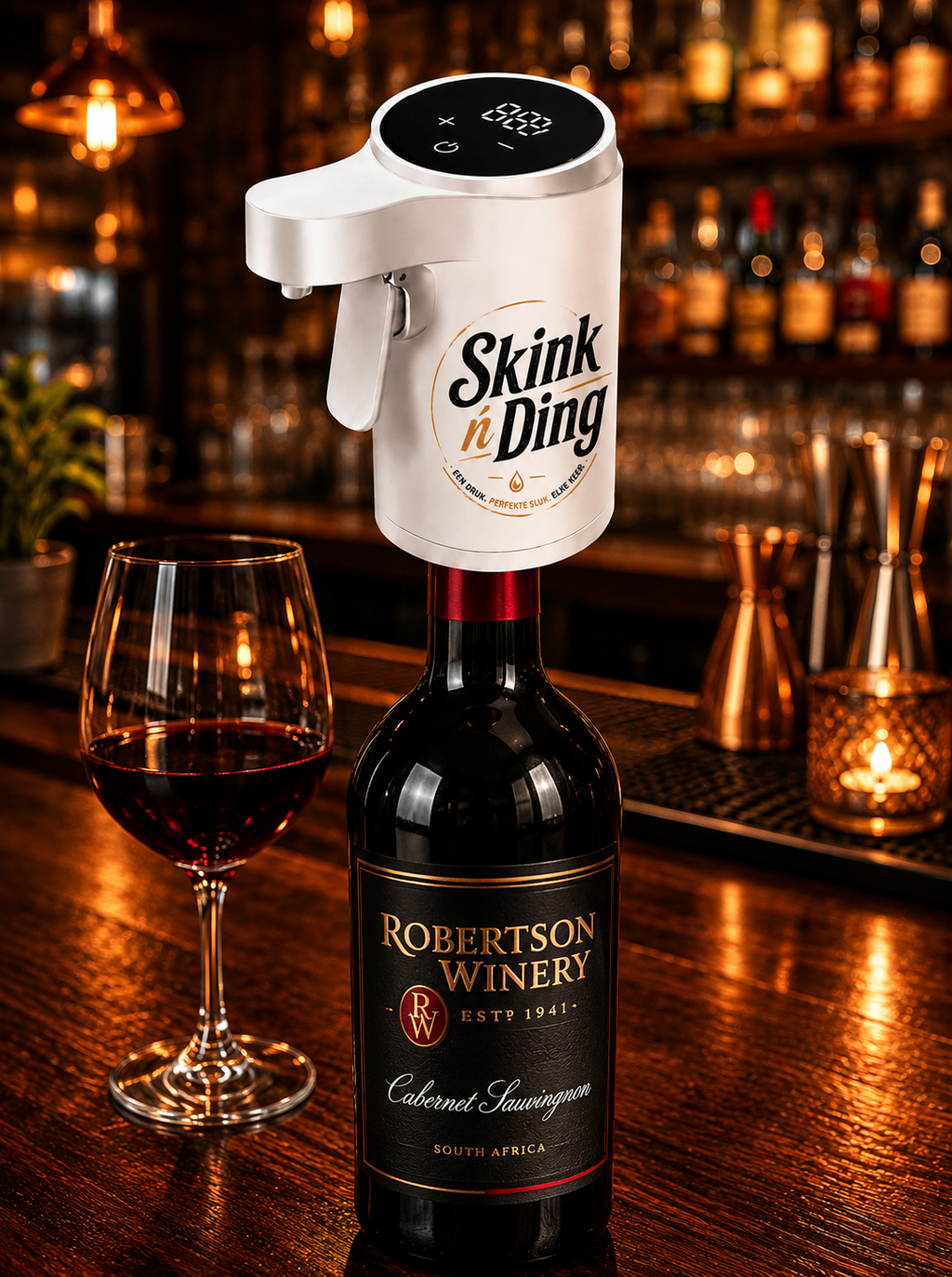 Skink 'n Ding Outomatiese Drank Dispenser - Wit