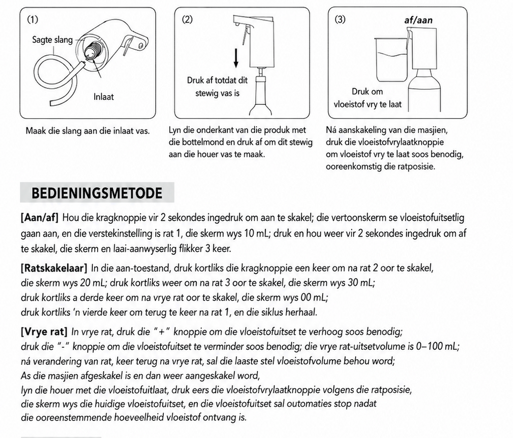 Skink 'n Ding Outomatiese Drank Dispenser - Wit