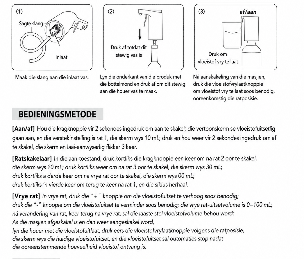 Skink 'n Ding Outomatiese Drank Dispenser - Wit
